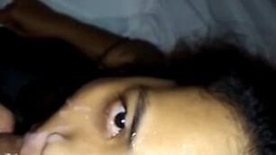 Rough Filipina Facefuck, Spit and Facial