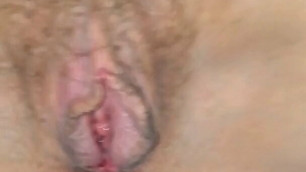 Cum on wife’s used pussy