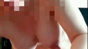 Real Homemade Video – wife with big nipples sucking cock to cumshot