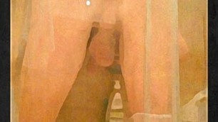 Dildo fuck in the ass in the shower