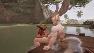 Elf gets Blowjob on the Dock: Warcraft Parody